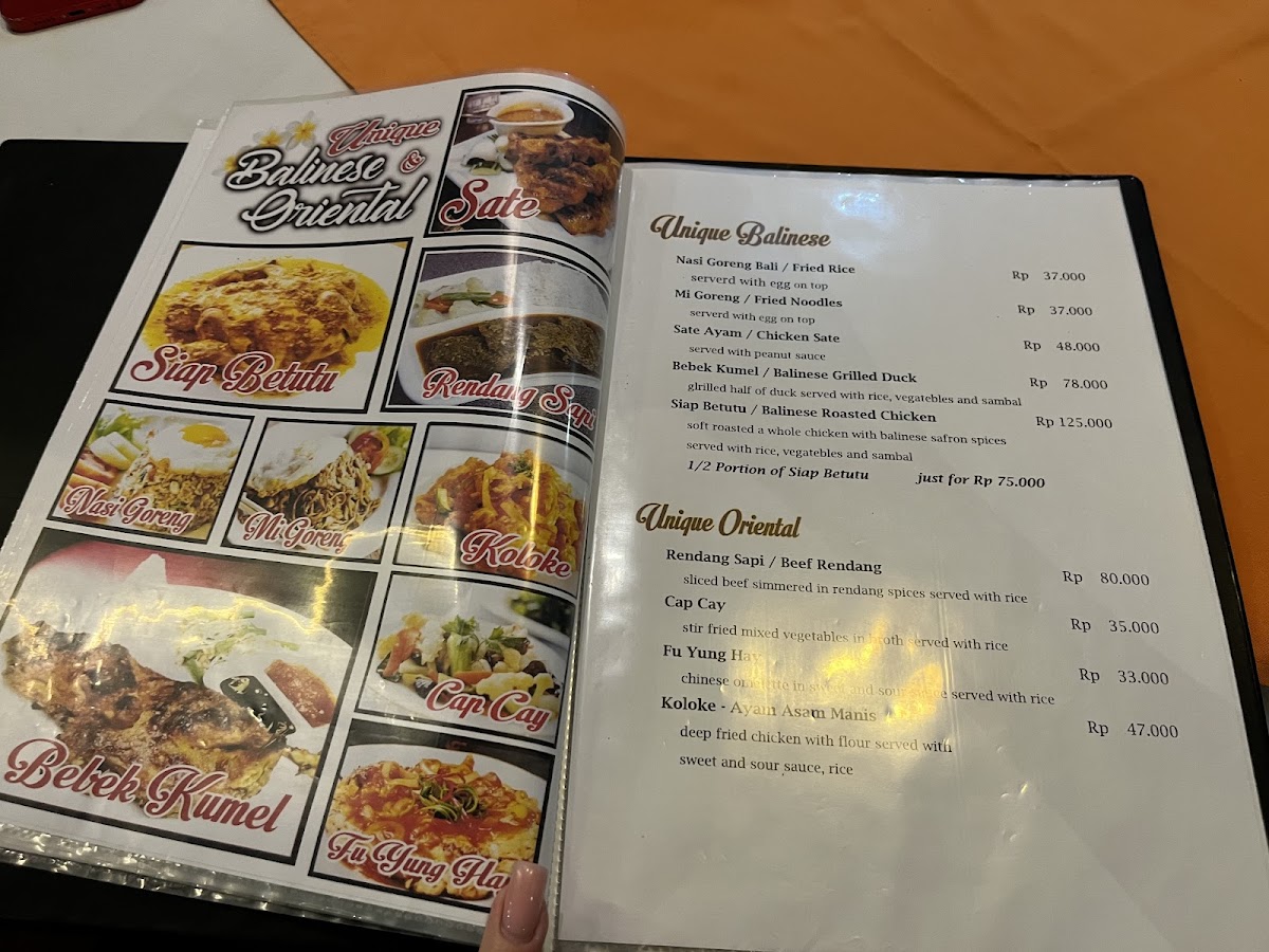 Warung Kak Rebo menu board