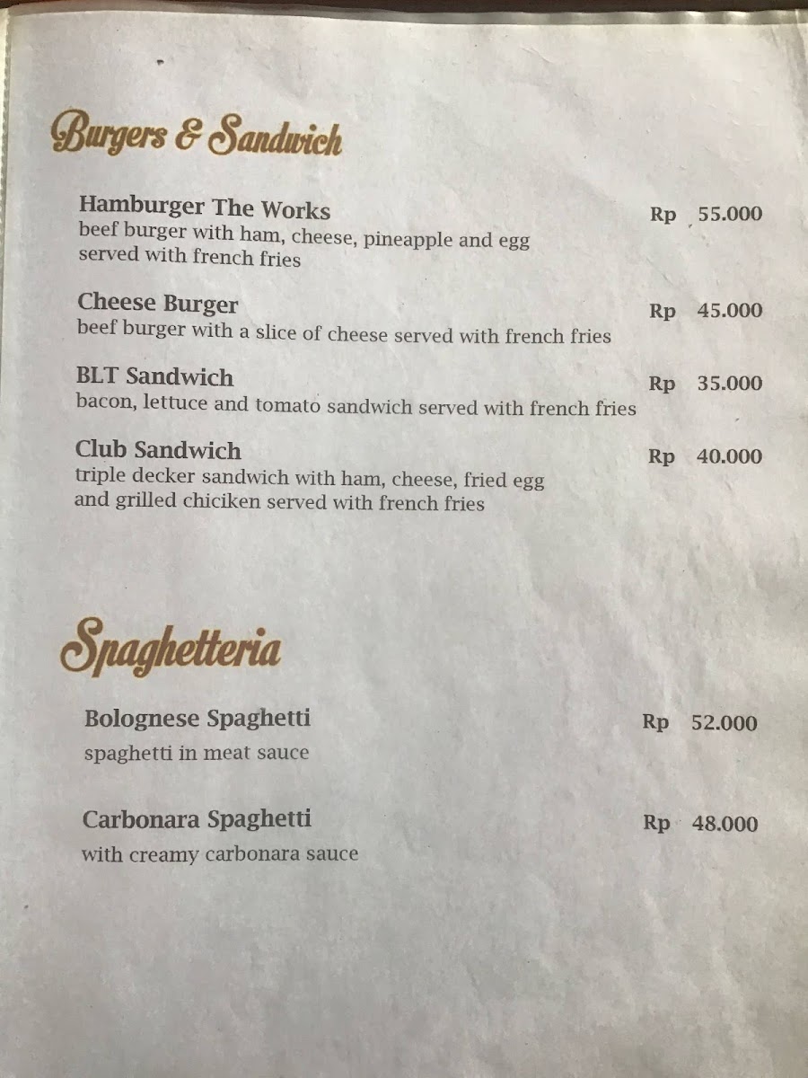 Warung Kak Rebo menu board