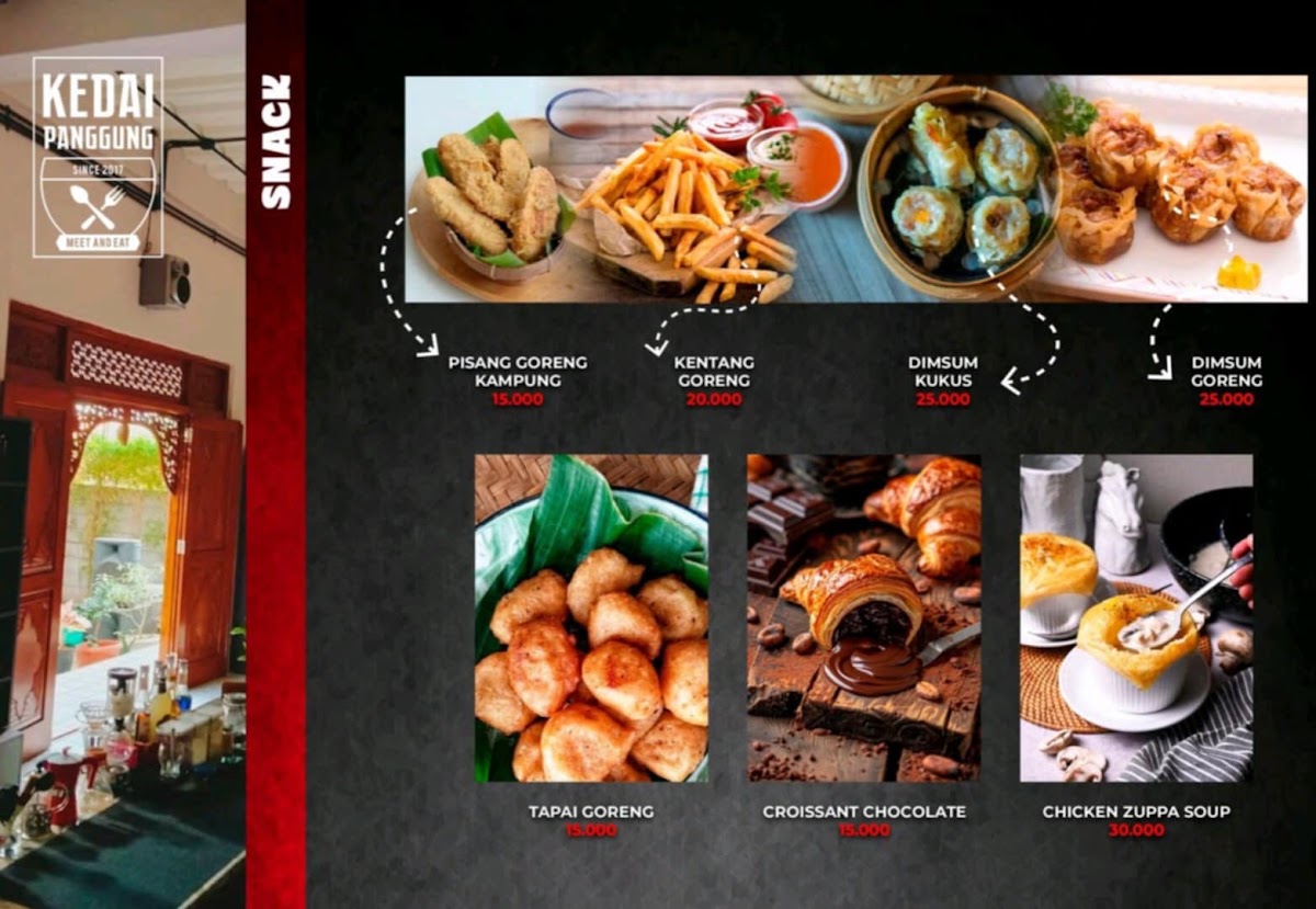 Kedai Panggung menu board