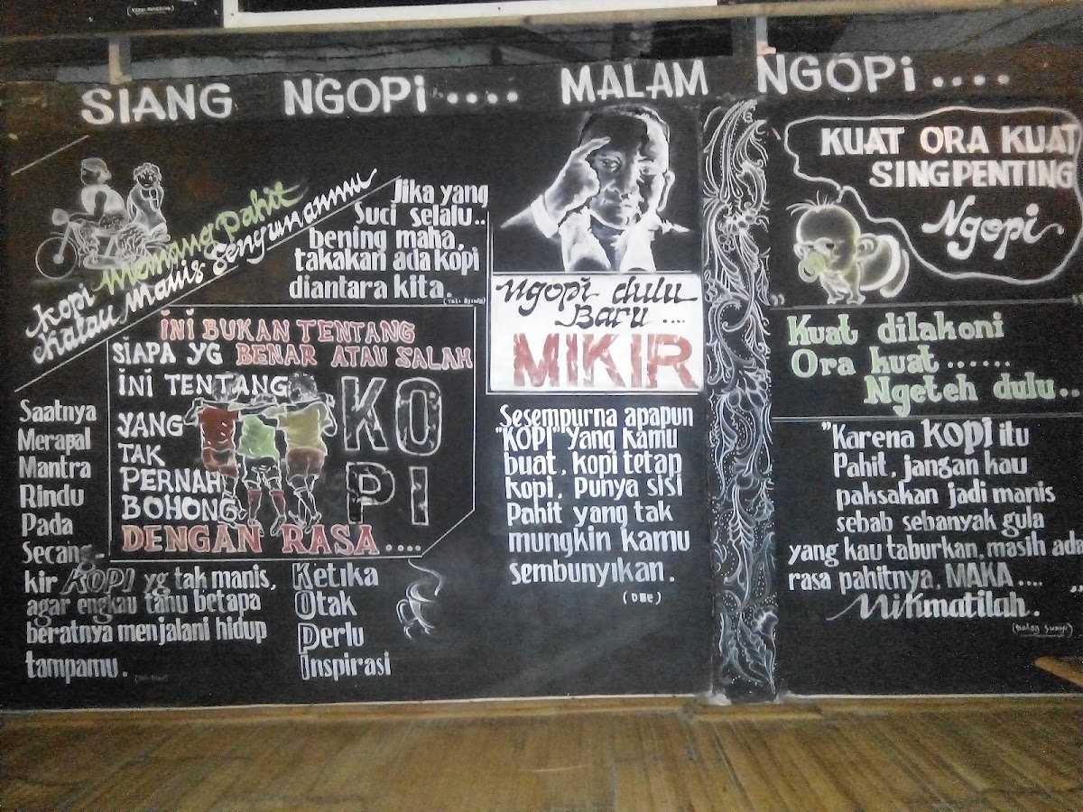 Kedai Panggung menu board