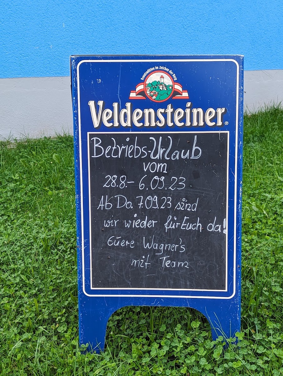 Cafe & Restaurant Zum Resn menu board