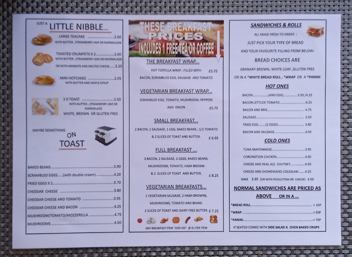 The Hungry One menu board