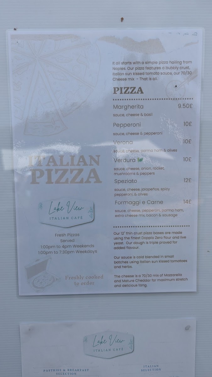 Lakeview Café menu board