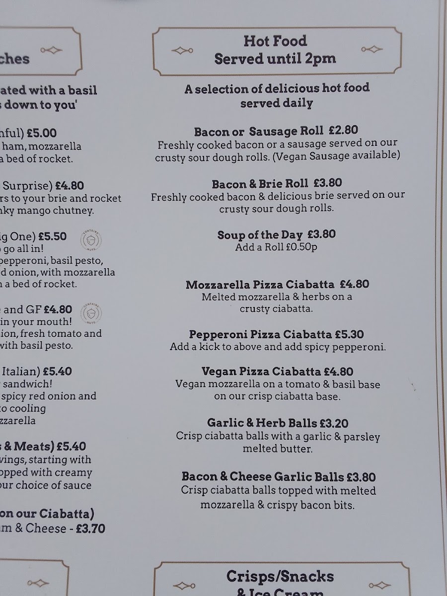 Lakeview Café menu board