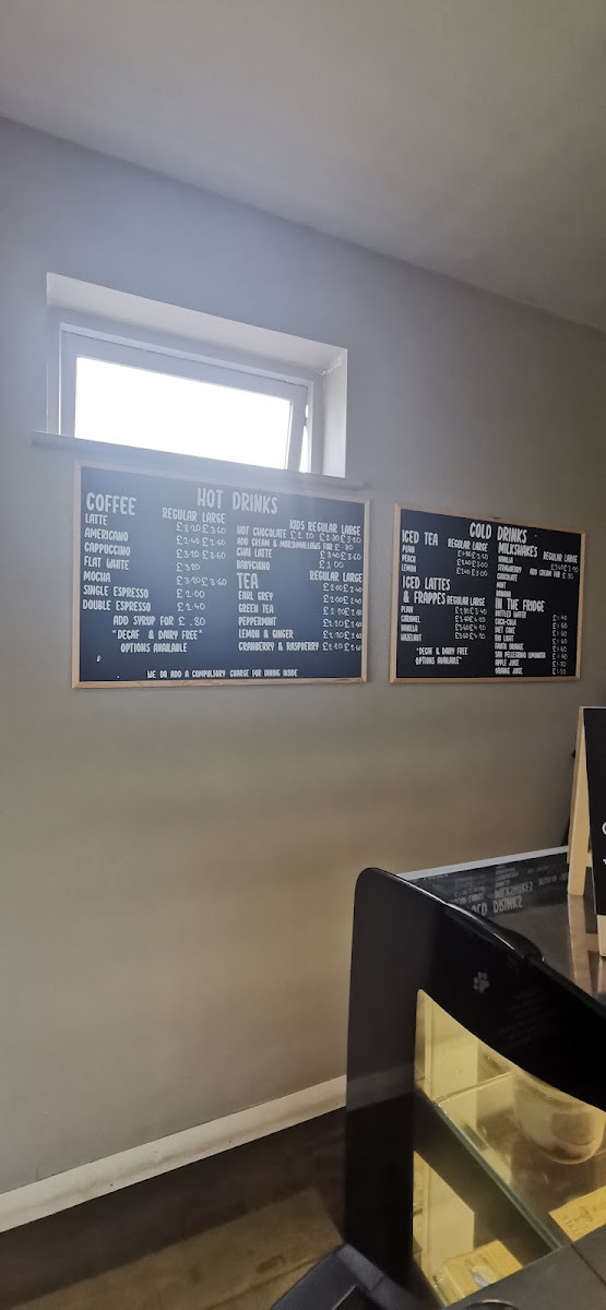 Lakeview Café menu board