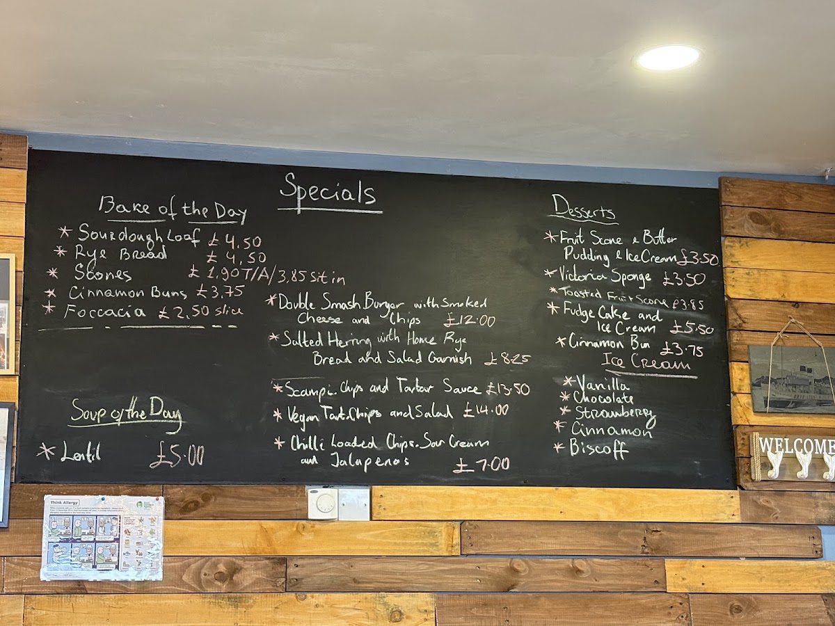 Ambience Café menu board