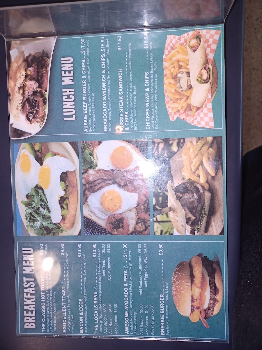 The Atrium Cafe menu board