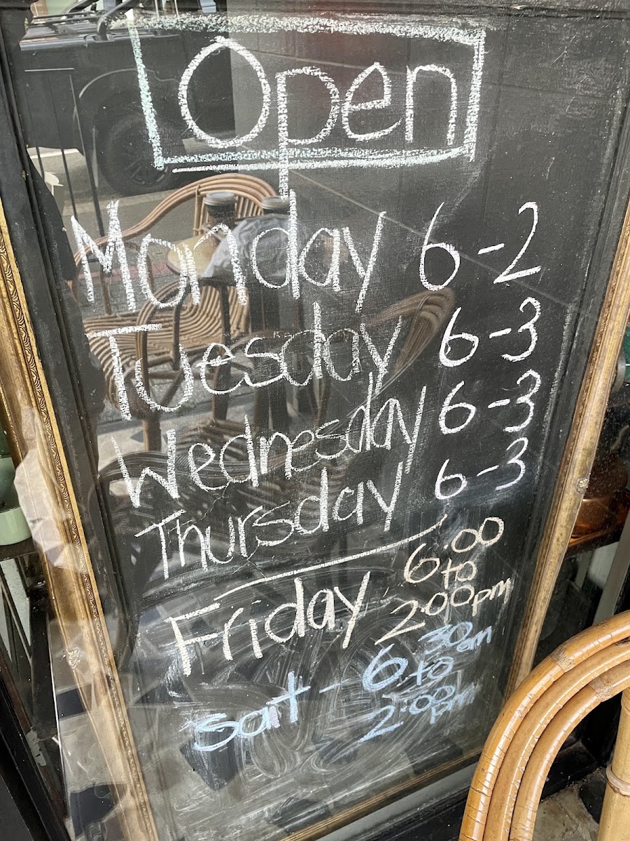 Arthur’s Food Store menu board