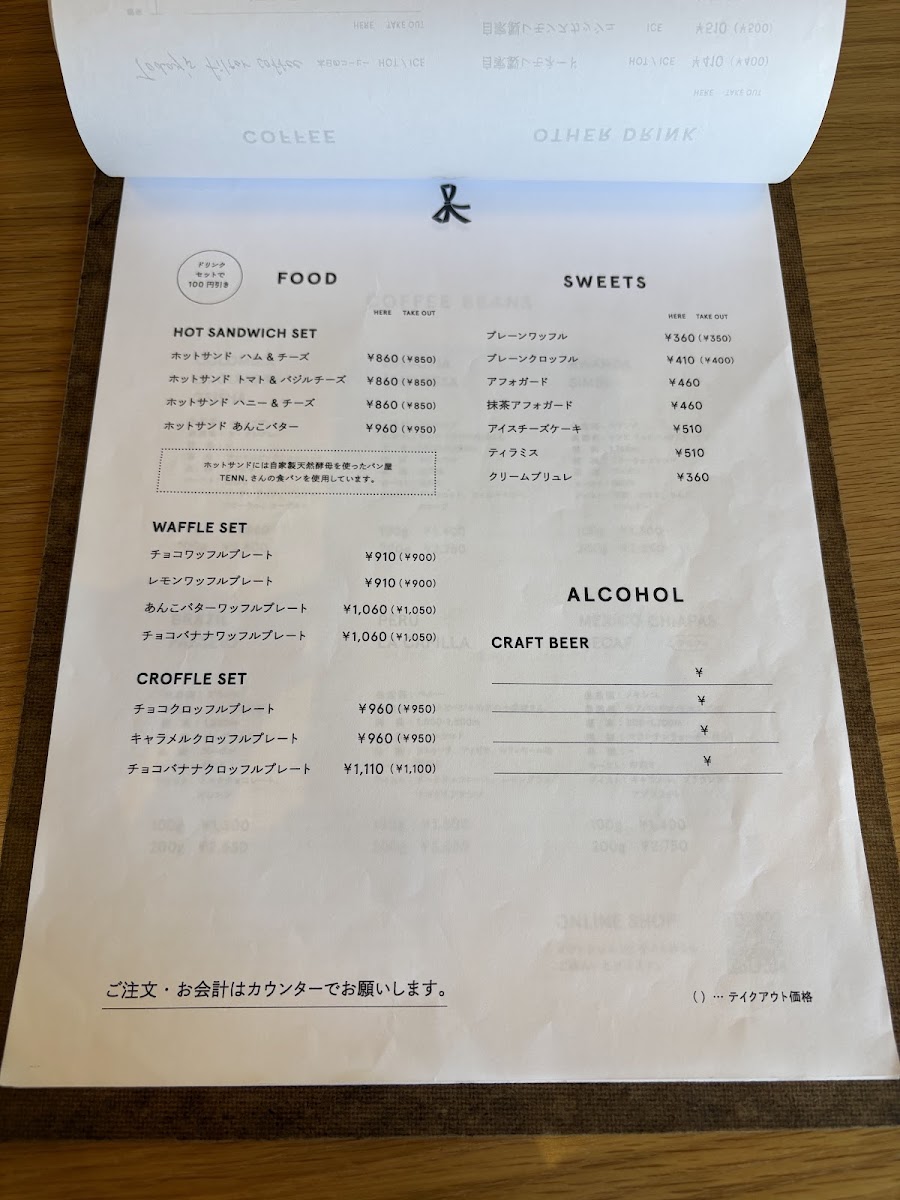 Day & Coffee menu board