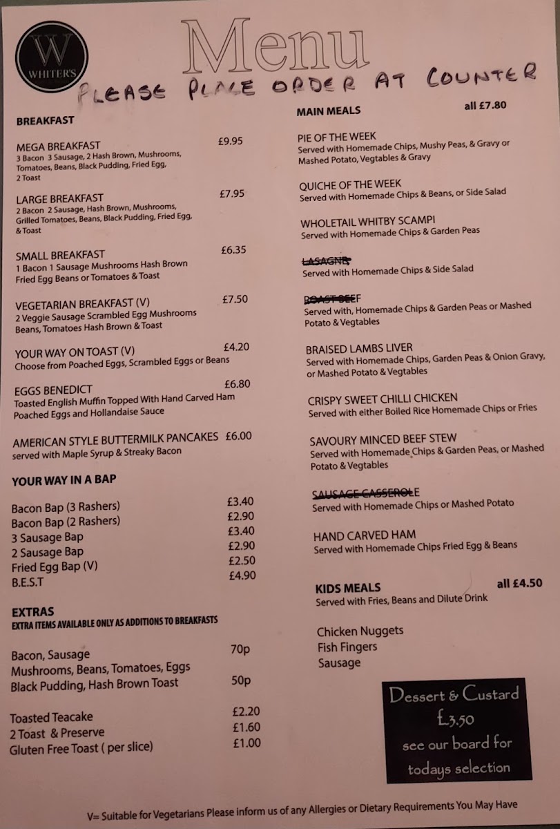Elsies Cafe & Bistro menu board