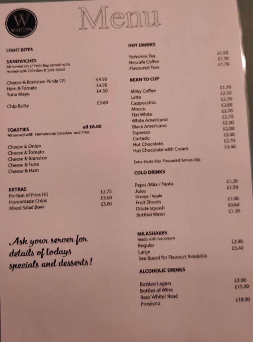 Elsies Cafe & Bistro menu board
