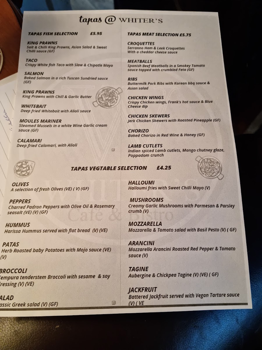 Elsies Cafe & Bistro menu board