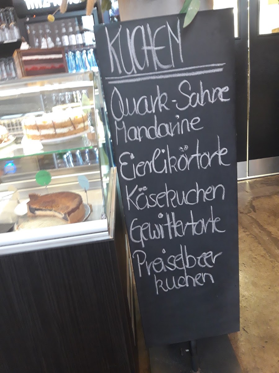 Kaffeehaus SAMOCCA menu board