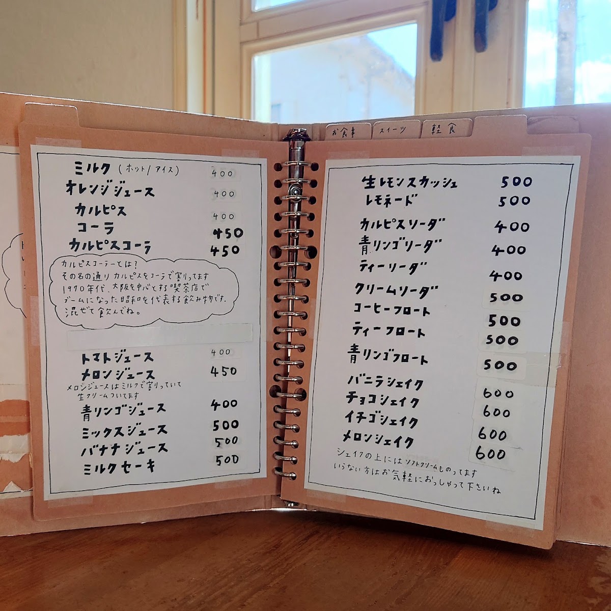 Miharu menu board