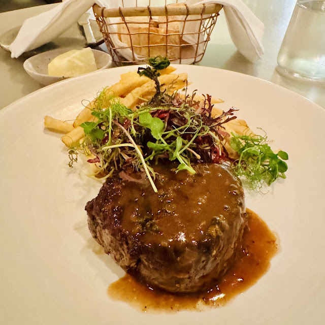 Filet Mignon with Peppercorn Sauce