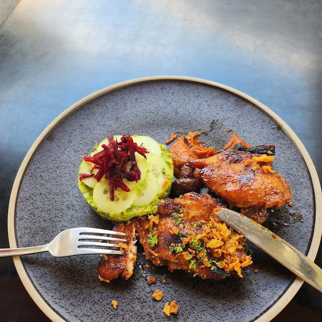Grilled Chicken with Beetroot & Shallots