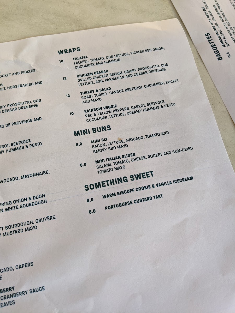 FIXIE menu board