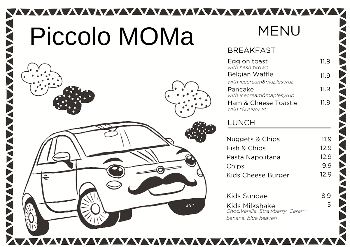 Degani Malvern East menu board