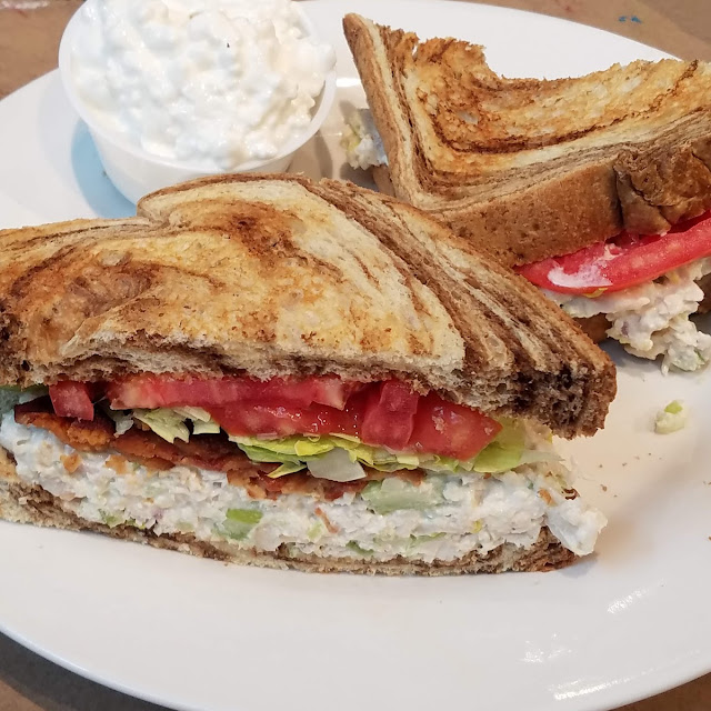 Chicken Salad Sandwich with Bacon