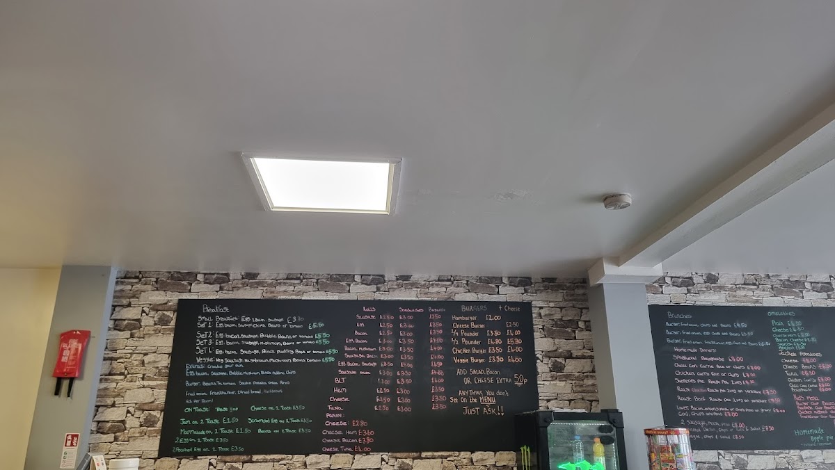 Burlington Cafe menu board