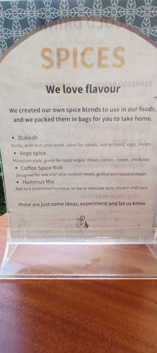 Sipping Duck Coffee Roasters menu board
