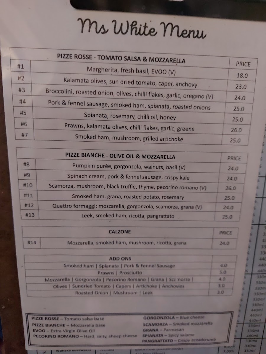 The Public Kitchen menu board