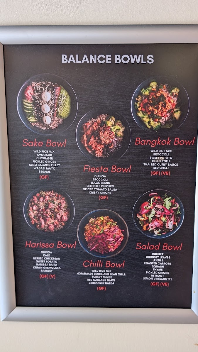 Café Volonté & Energy studio - Chelsea menu board