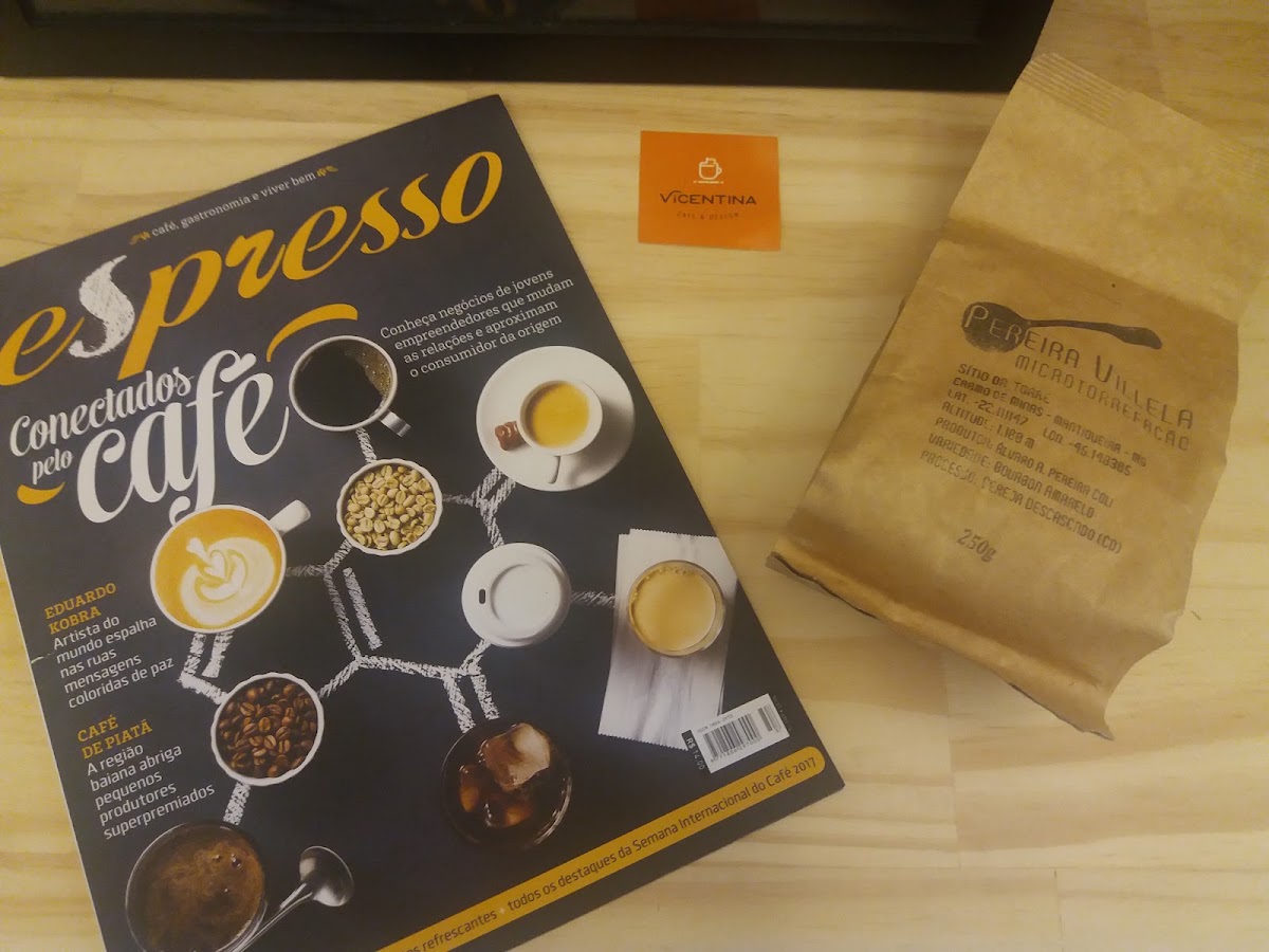 Vicentina Café & Design menu board