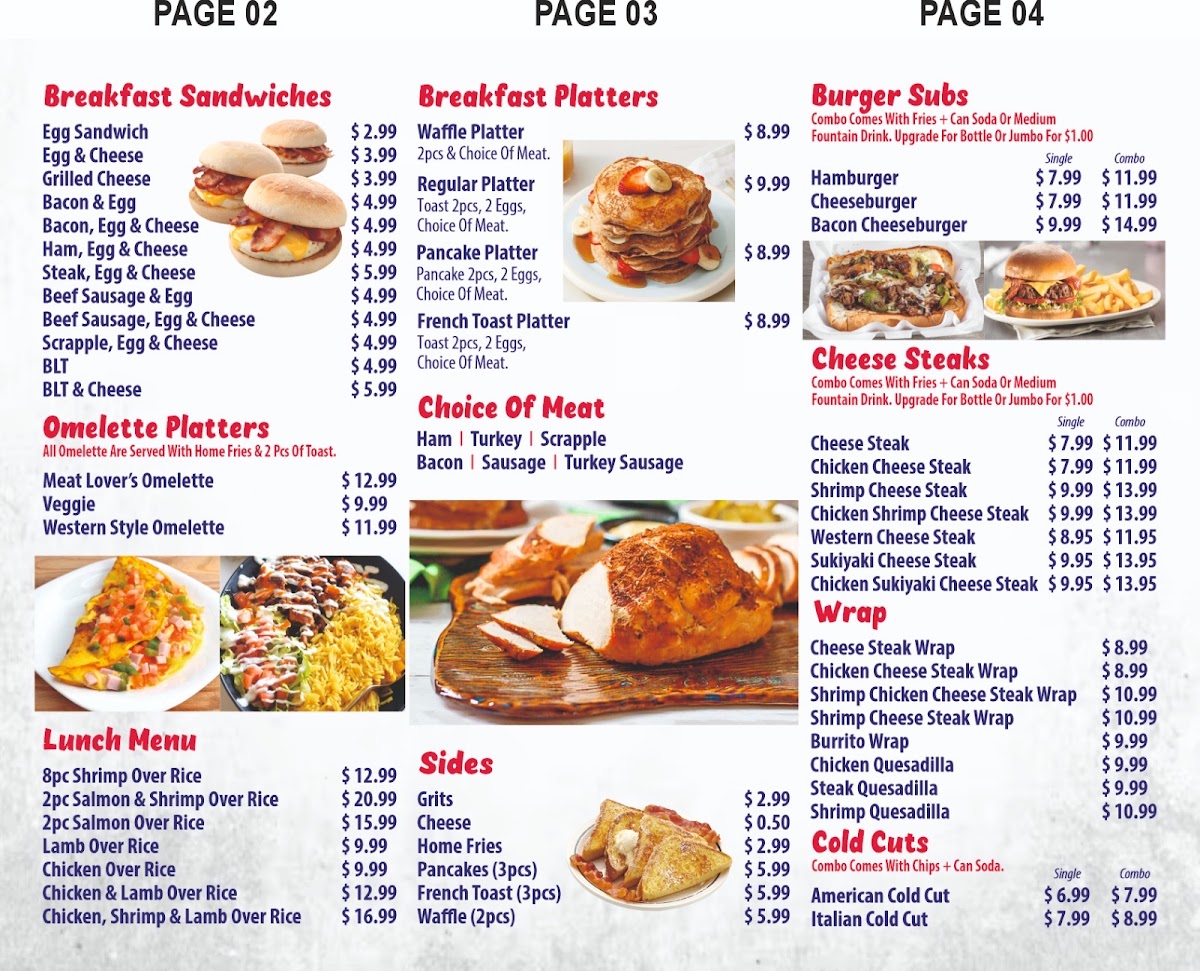 Banana House/ Krisby Krunchy chicken menu board