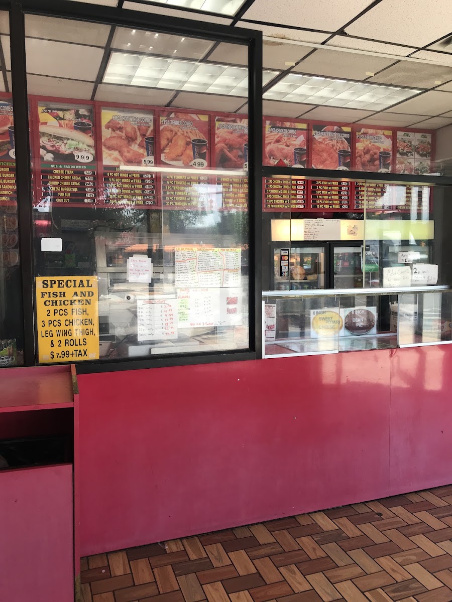 New York Fried Chicken menu board