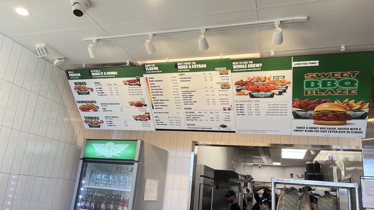 Wingstop menu board