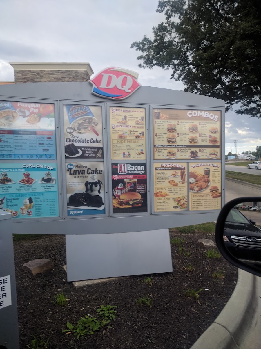 Dairy Queen Grill & Chill menu board