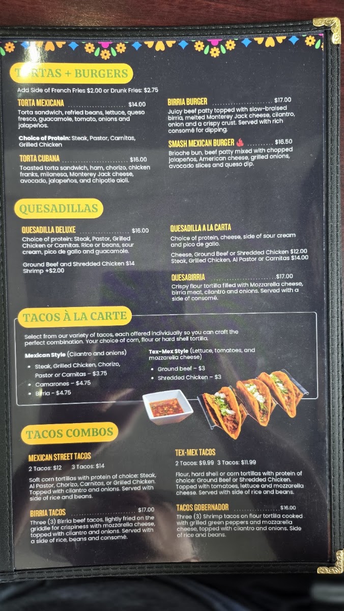 TACOS VS PIZZA menu board
