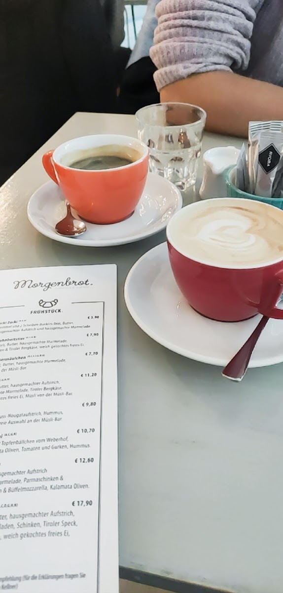 Frühstückscafé Morgenbrot menu board
