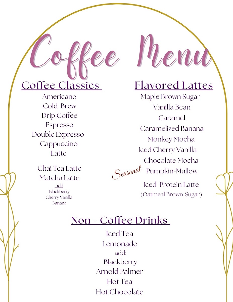 Charming Fig menu board