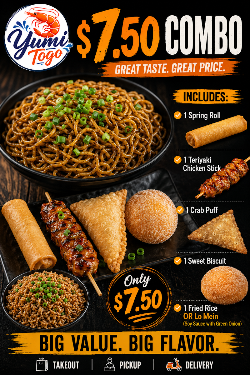 yumi togo menu board