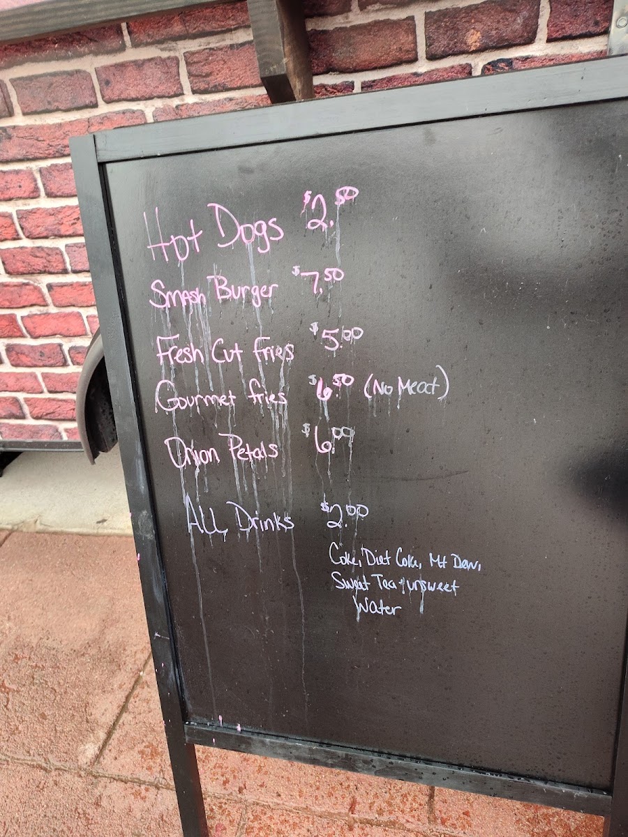 Kibby's Grill - Bucyrus, OH menu board