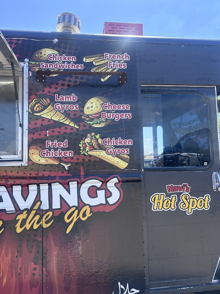 Navishotspot menu board