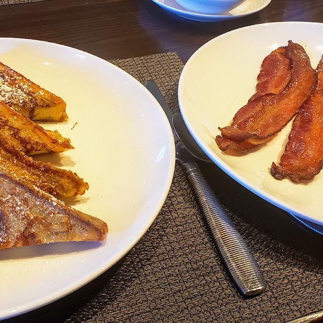 French Toast with Eggs and Bacon