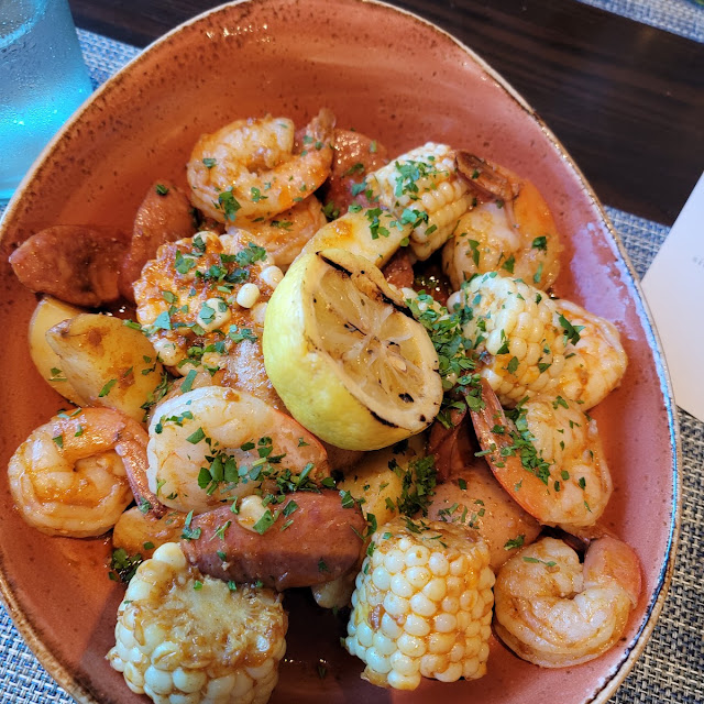 Shrimp Boil Without the Grilled Bread Anymore