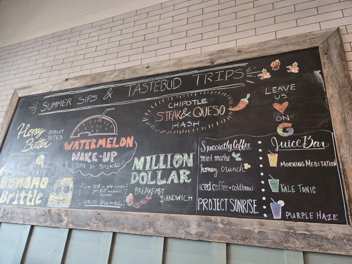 First Watch menu board
