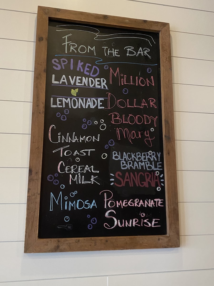 First Watch menu board