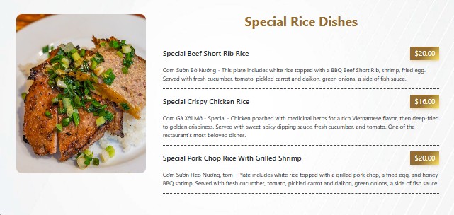 DateCafe – Pho, Coffee & Bubble Tea menu board