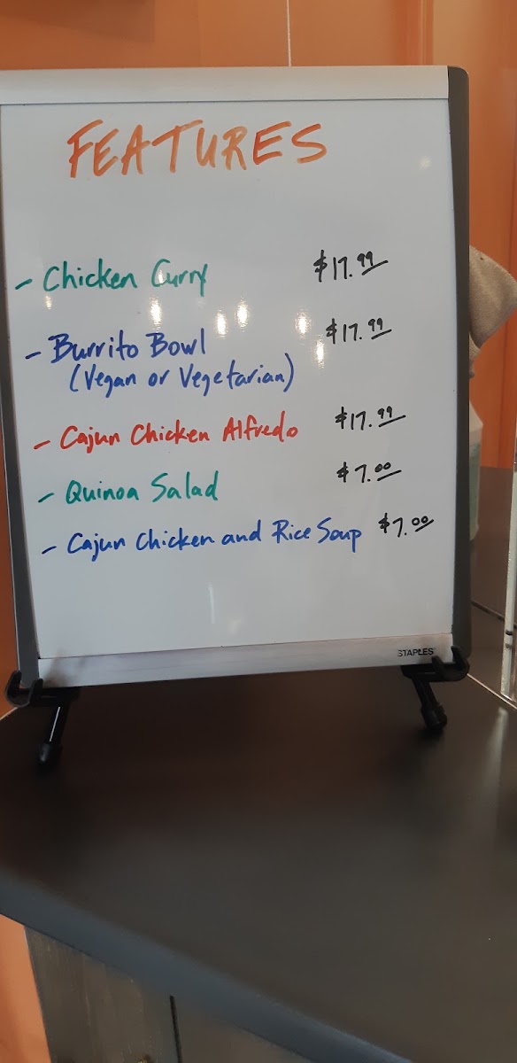 Halisi Café menu board