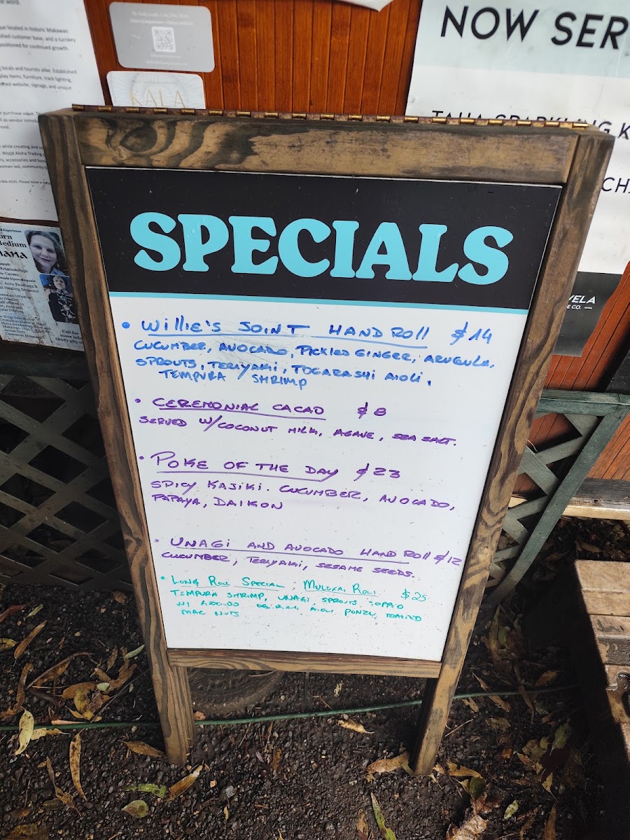 Satori menu board