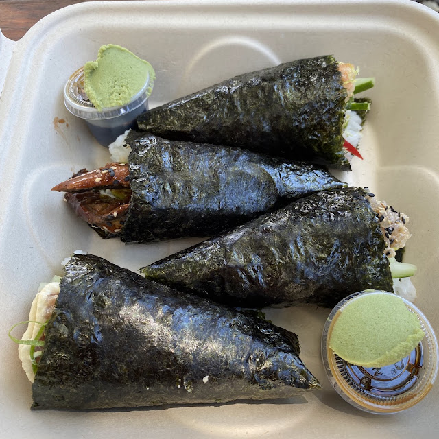 Shrimp and Tuna Hand Rolls