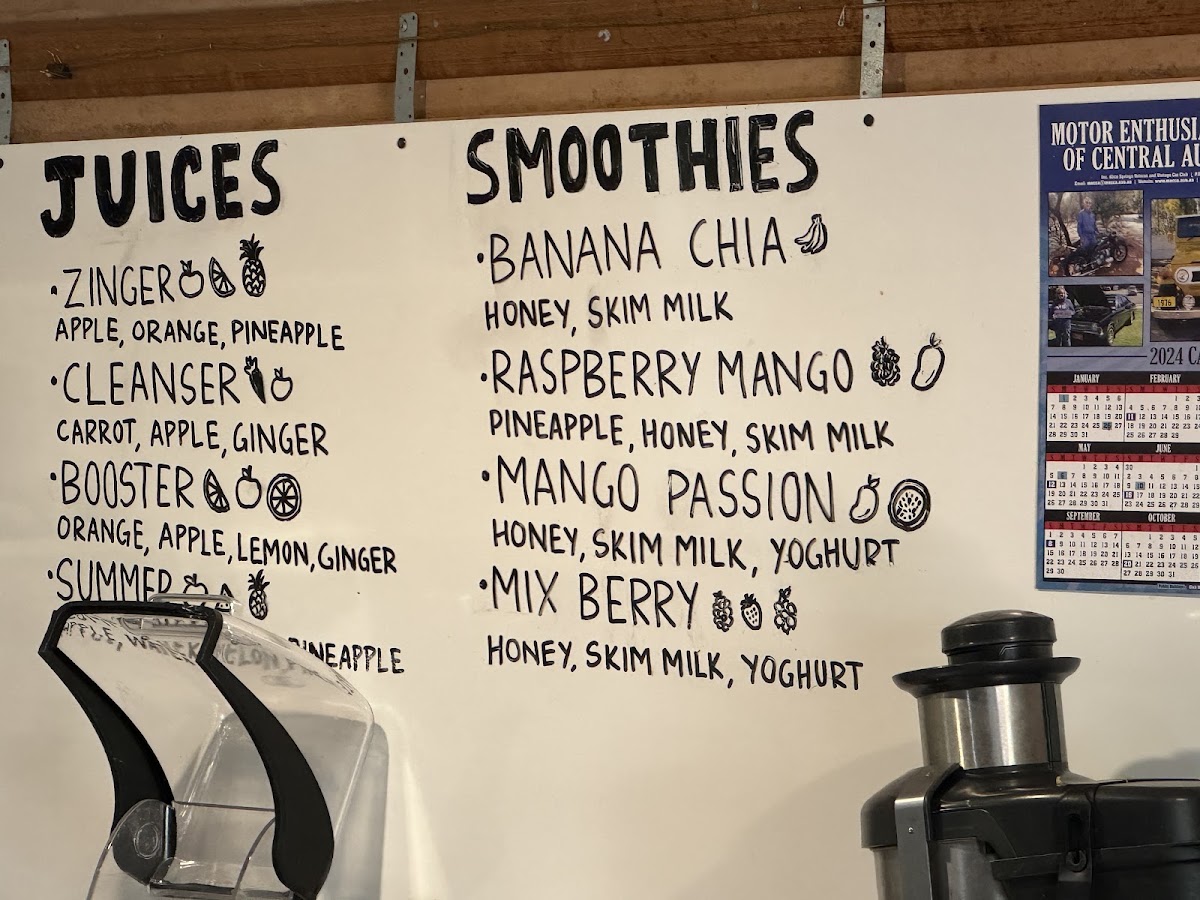 The Bean Tree Cafe ASP menu board