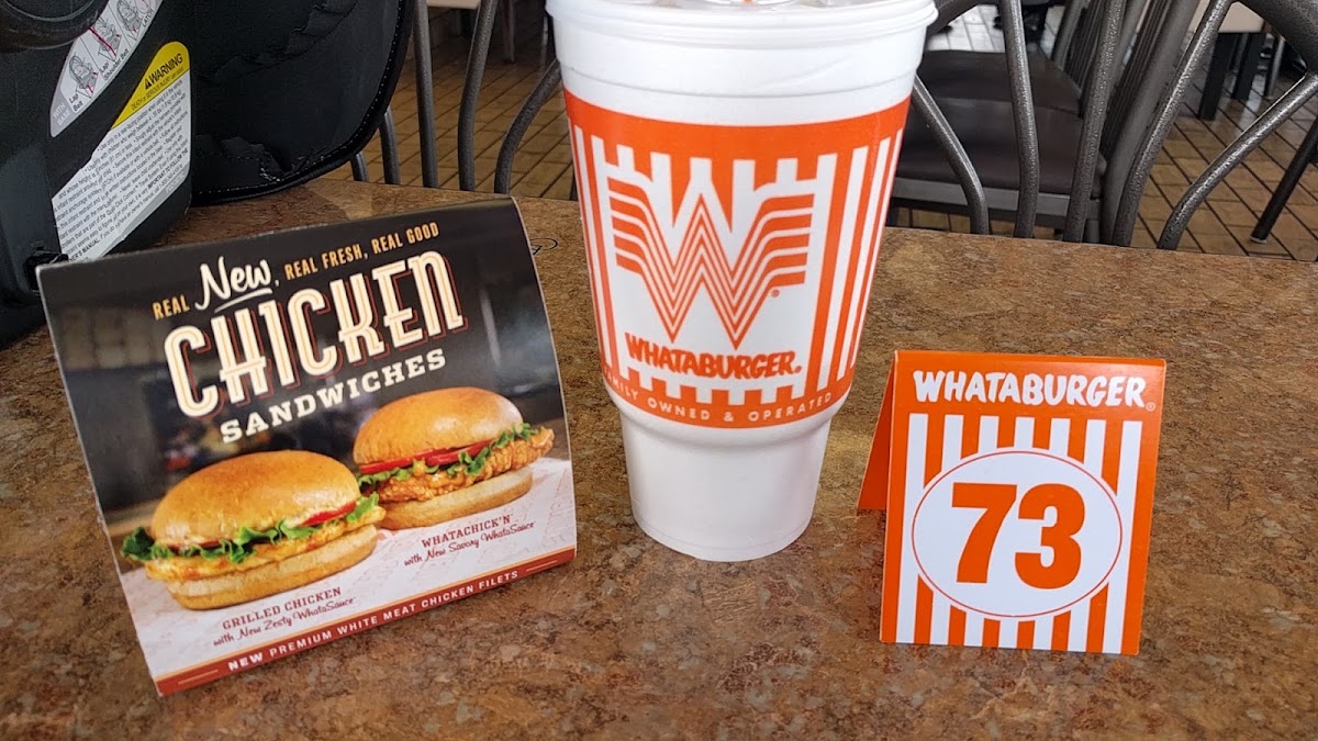 Whataburger menu board