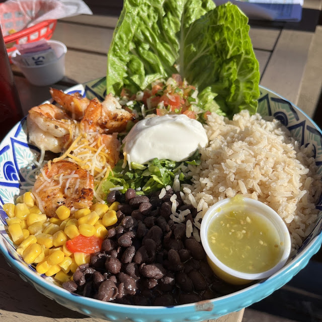 Burrito Bowl with Grilled Shrimp