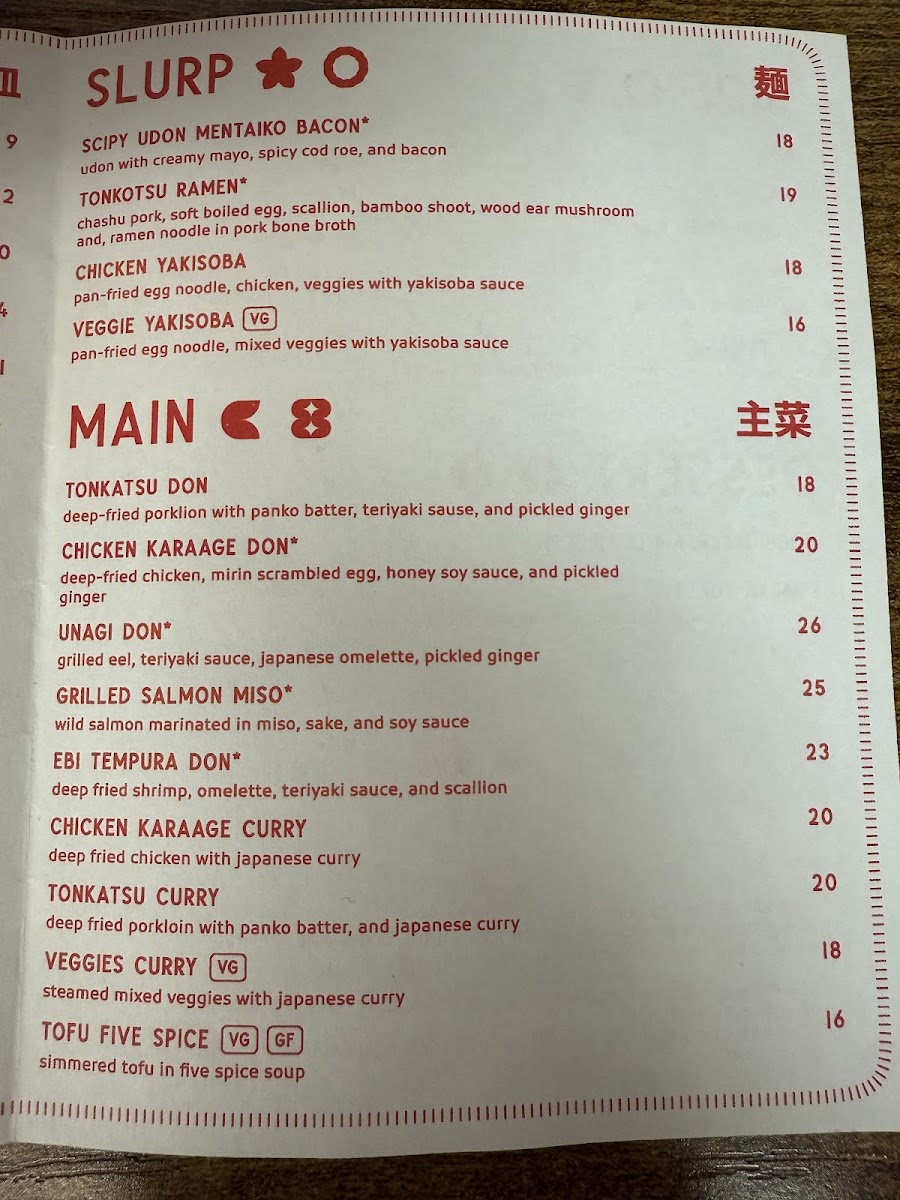 Yokocho Izakaya menu board